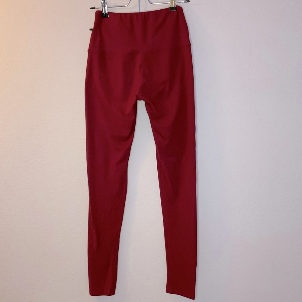 Red leggings